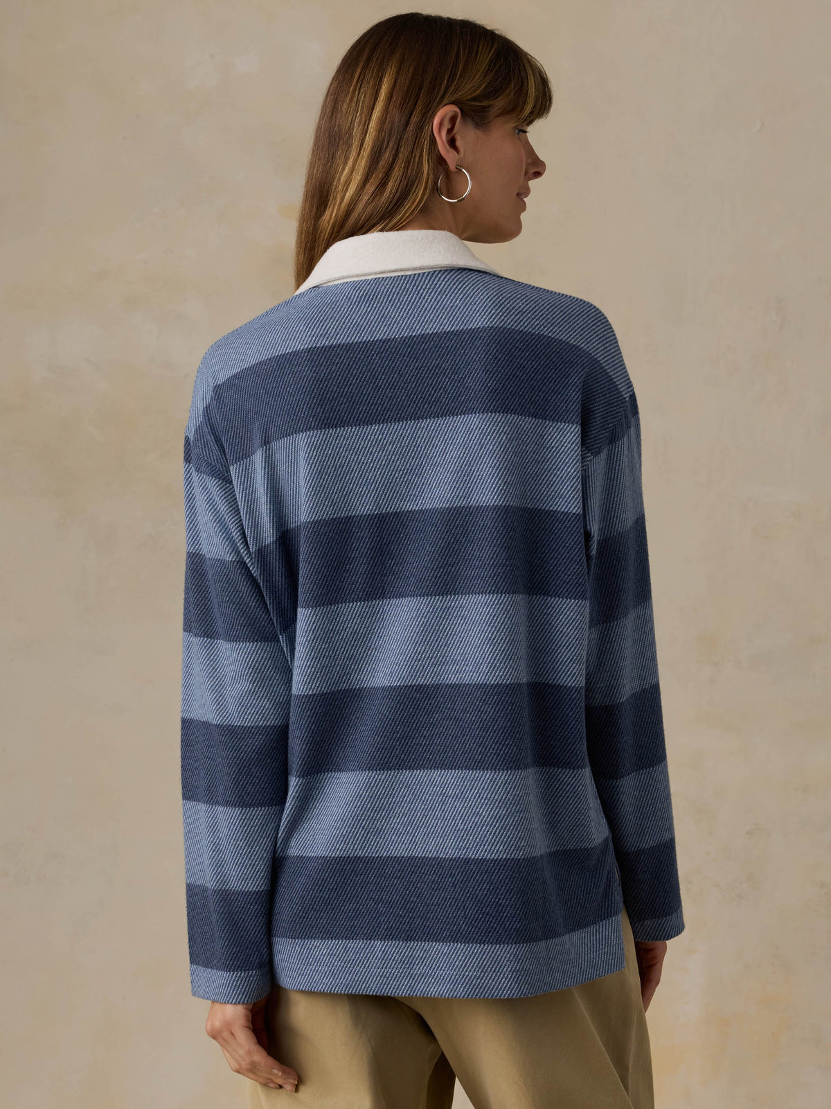 Legend Sweater Rugby Popover - Pacific Ride Stripe