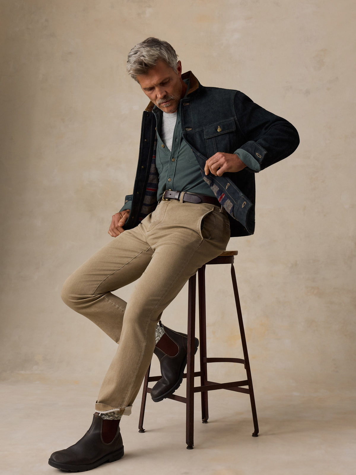 Stretch Terry Trouser - Desert Khaki