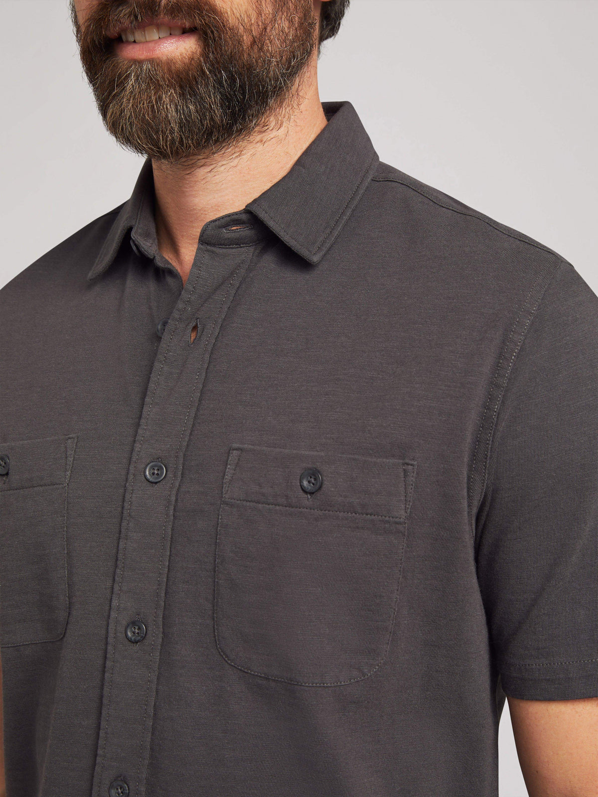 Short-Sleeve Knit Seasons (Tall) - Washed Black
