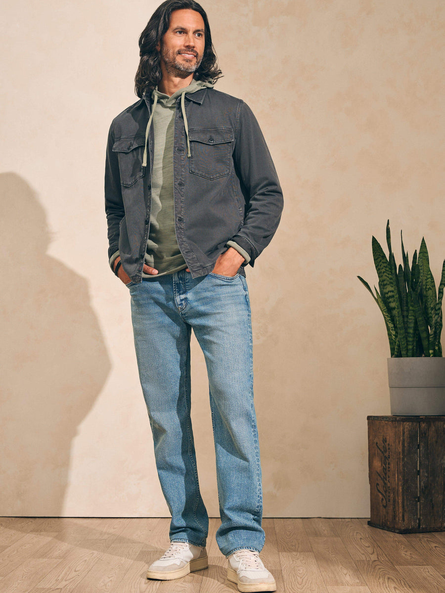 Slim Straight Denim (34") - Sandy Point Wash