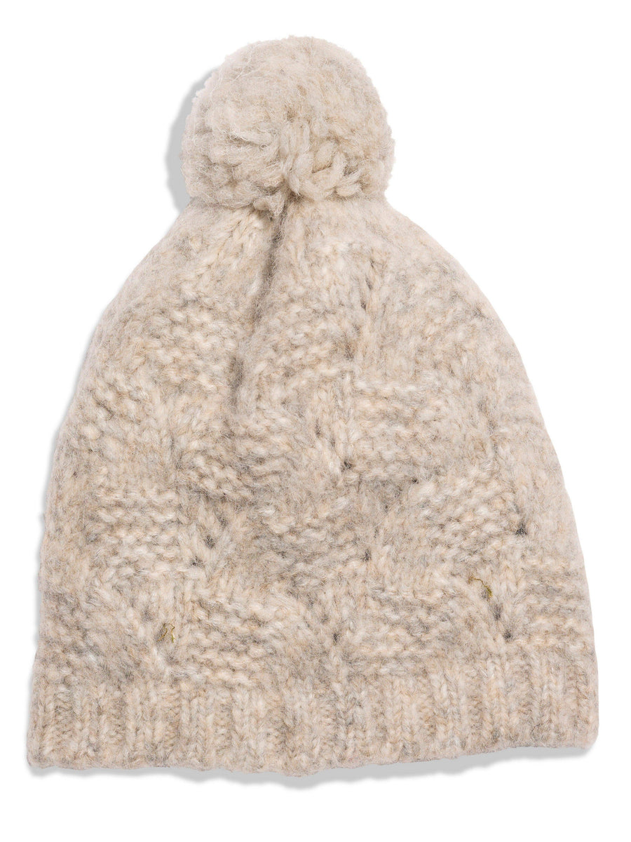 Marled Cable Beanie - Driftwood