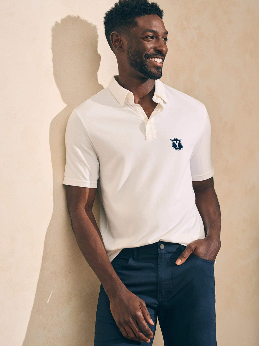 Yale Short-Sleeve Movement Polo - White