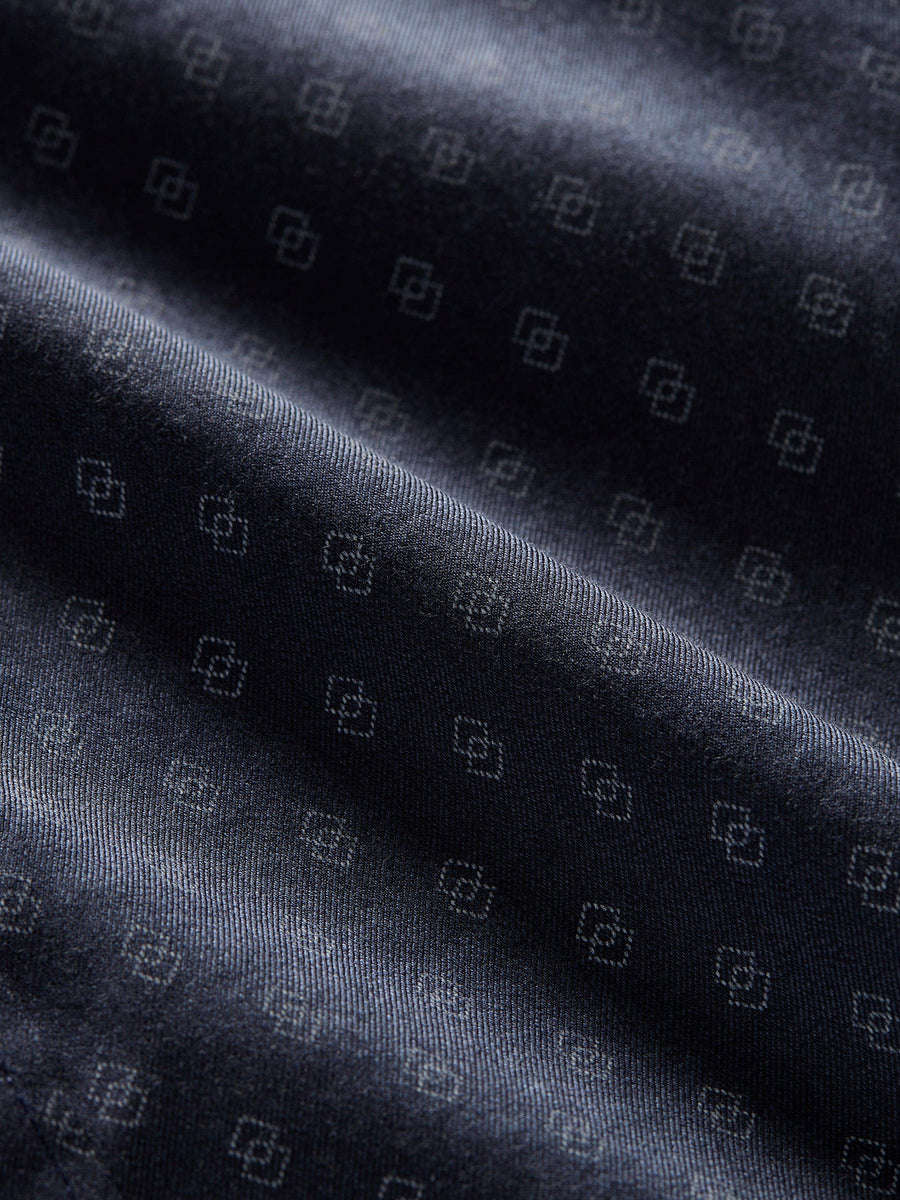 Short-Sleeve Movement Shirt (Tall) - Navy Dusk Diamond Print