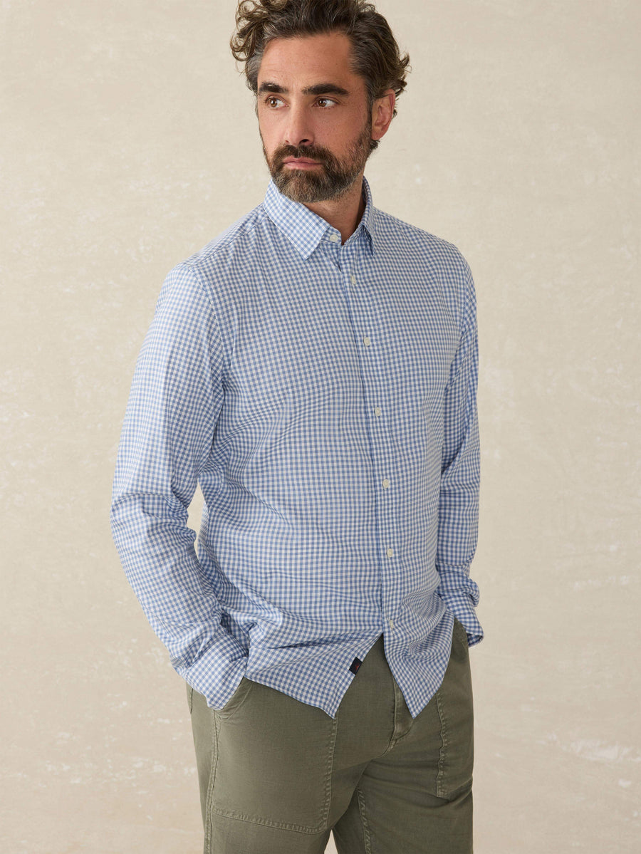 The Movement Shirt (Tall) - Light Blue Gingham