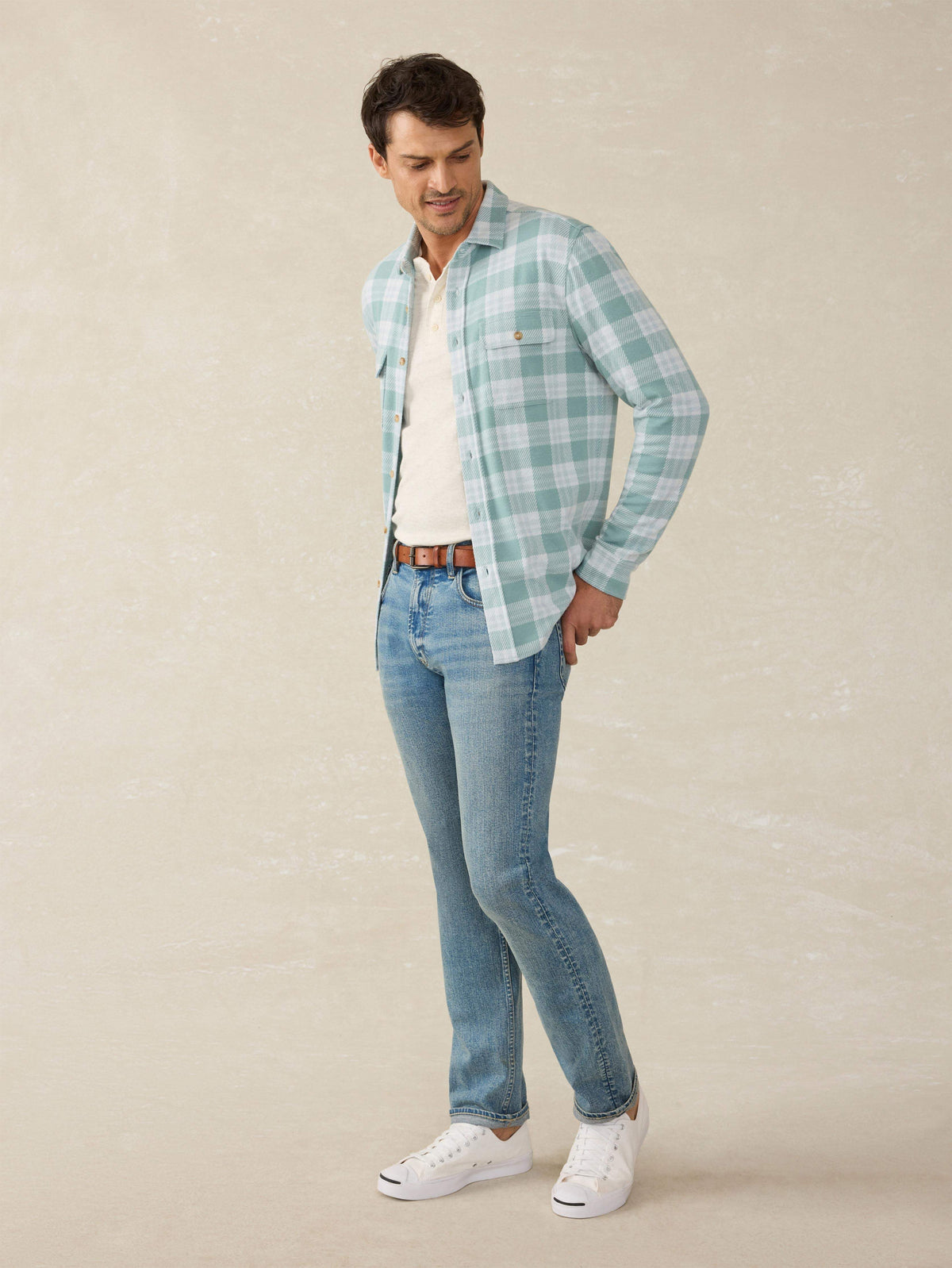 Legend Sweater Shirt - West Palm Plaid