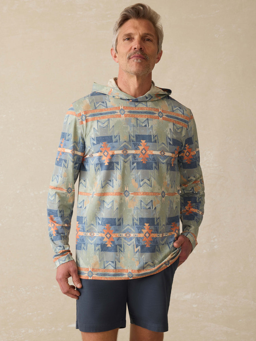 Doug Good Feather Shorelite UPF Hoodie - Daybreak Star Nation