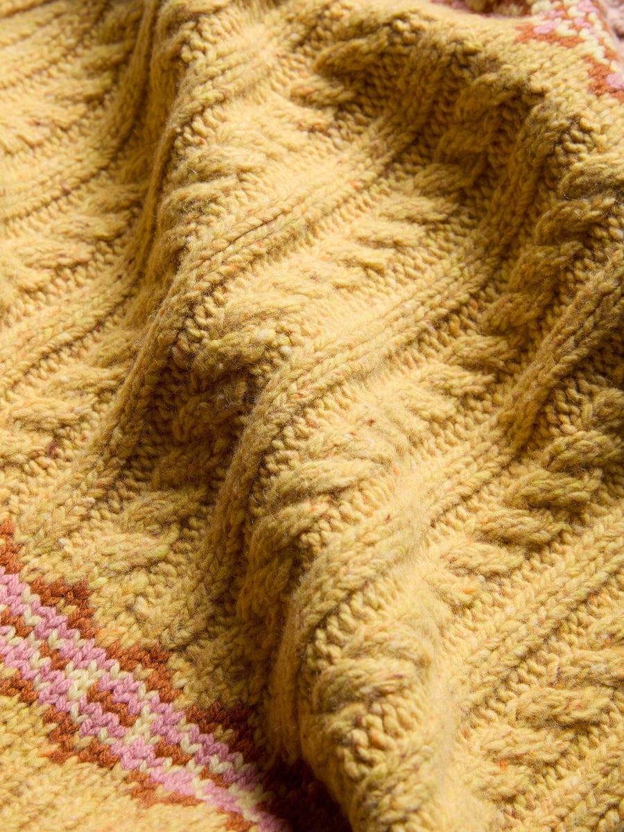 Highland Fairisle Scarf - Haze