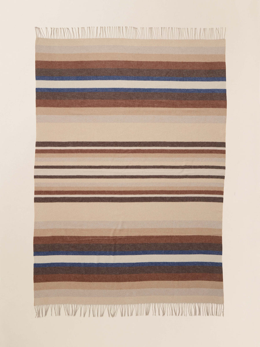 Brushed Recycled Cotton Blanket - Woodland Shore