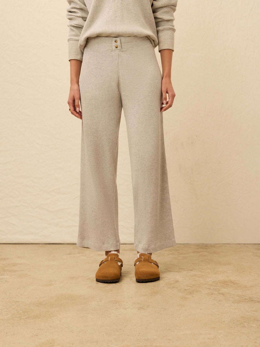 Apres Waffle Pant - Light Grey Heather