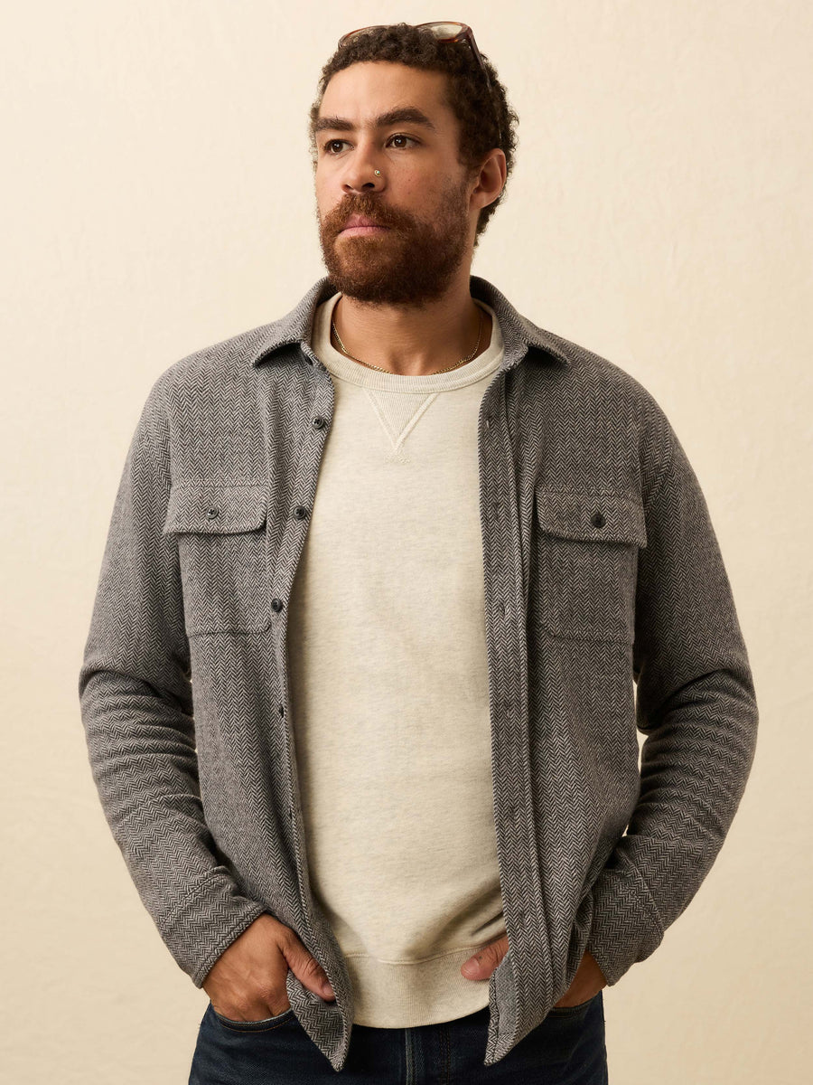 Legend Sweater Shirt - Alpine Grey Herringbone