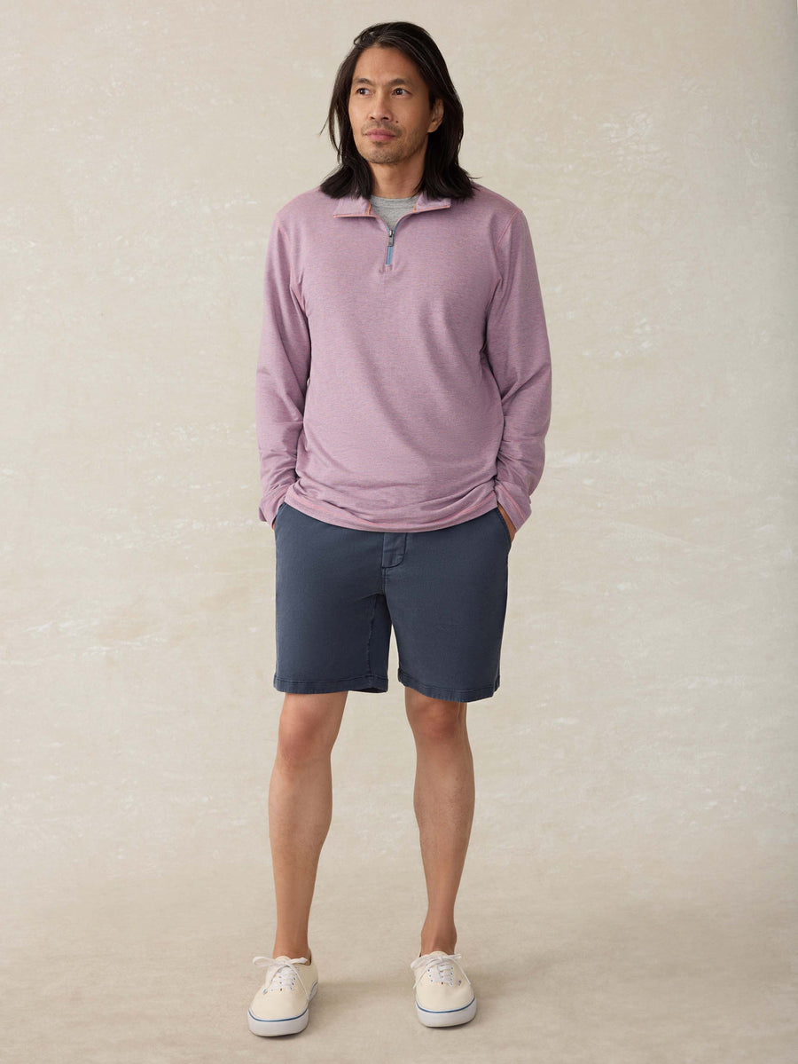 Movement Quarter Zip - Rose Creek Stripe