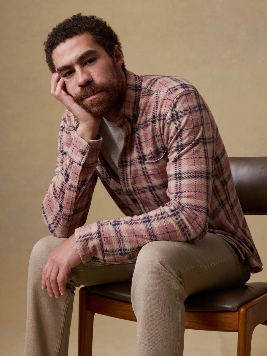 Legend Sweater Shirt (Single Pocket) - Sienna Night Plaid