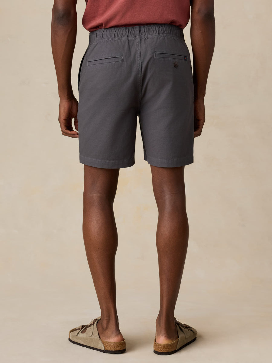 Essential Drawstring Short - Graphite Tide