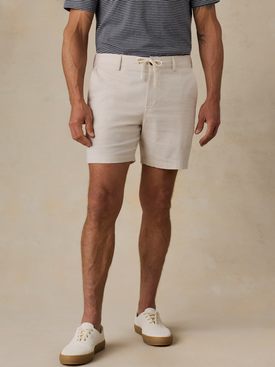 Movement Linen Short - Dorset Sand