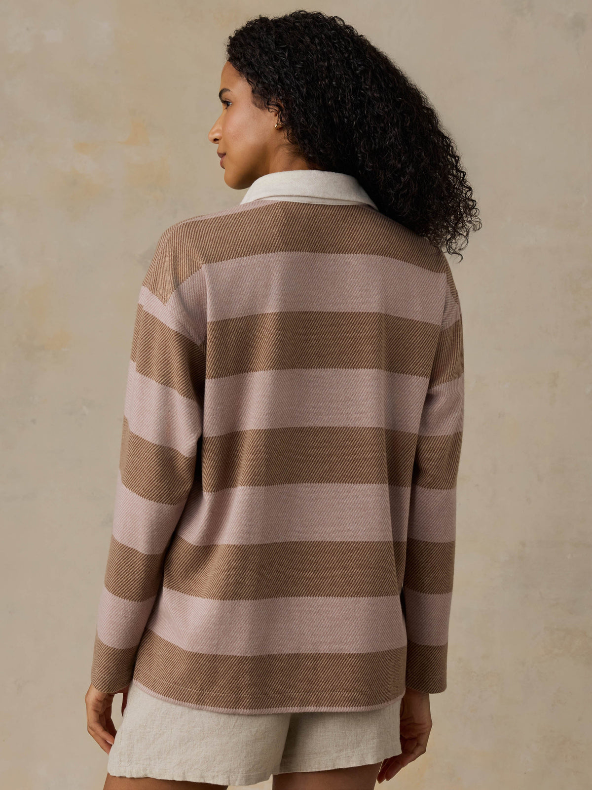 Legend Sweater Rugby Popover - Solar Sands Stripe