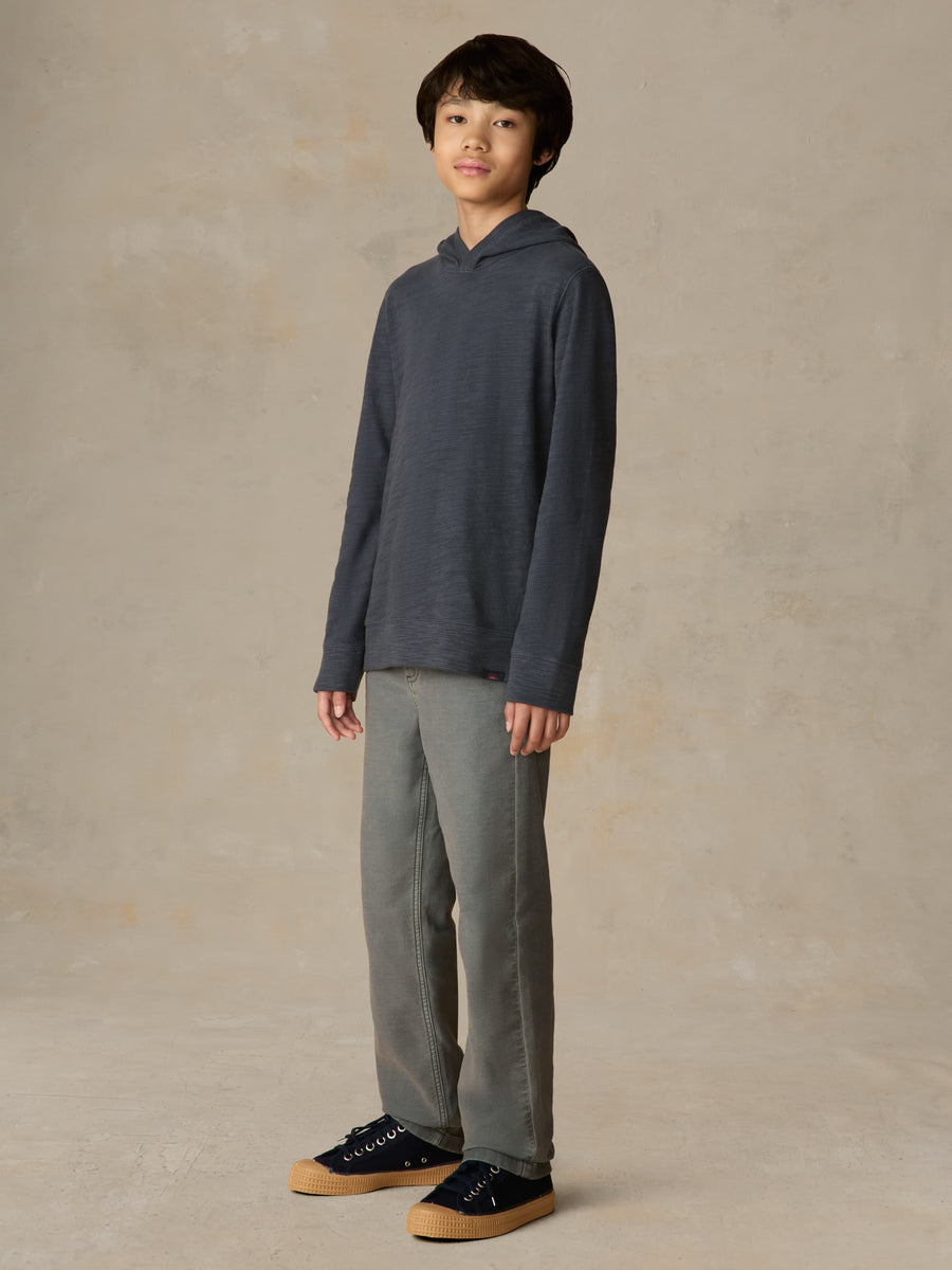 Big Kids Stretch Terry 5-Pocket Pant - Slate