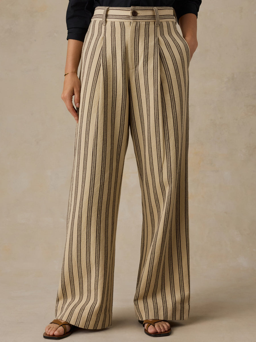 Summit Pleated Pant - Treeline Stripe