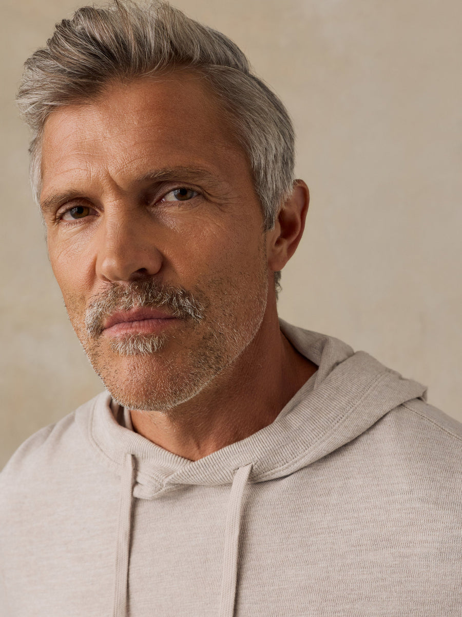 Sunwashed Organic Hoodie (Tall) - Oat Plains Heather