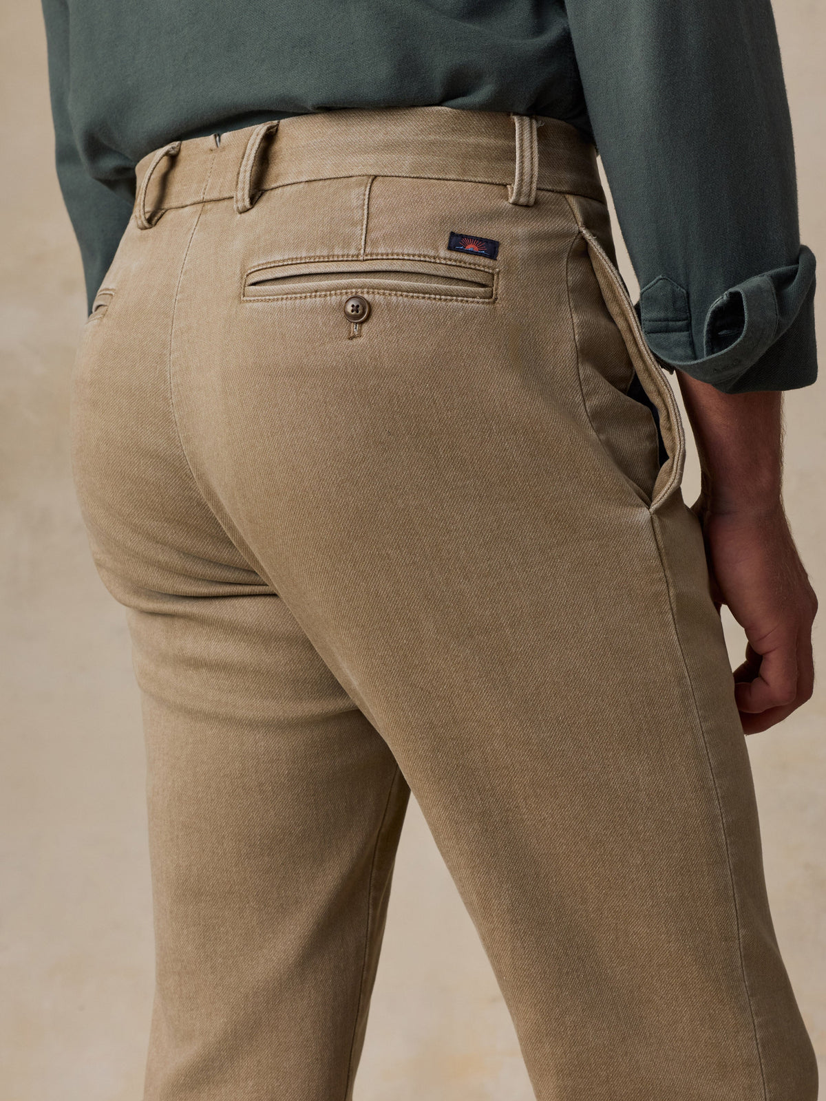 Stretch Terry Trouser - Desert Khaki