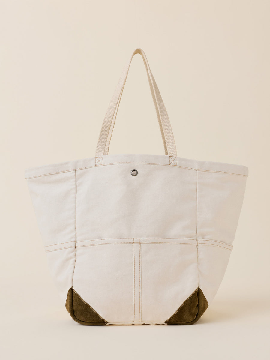 Mini Sunwashed Canvas Utility Tote - Natural