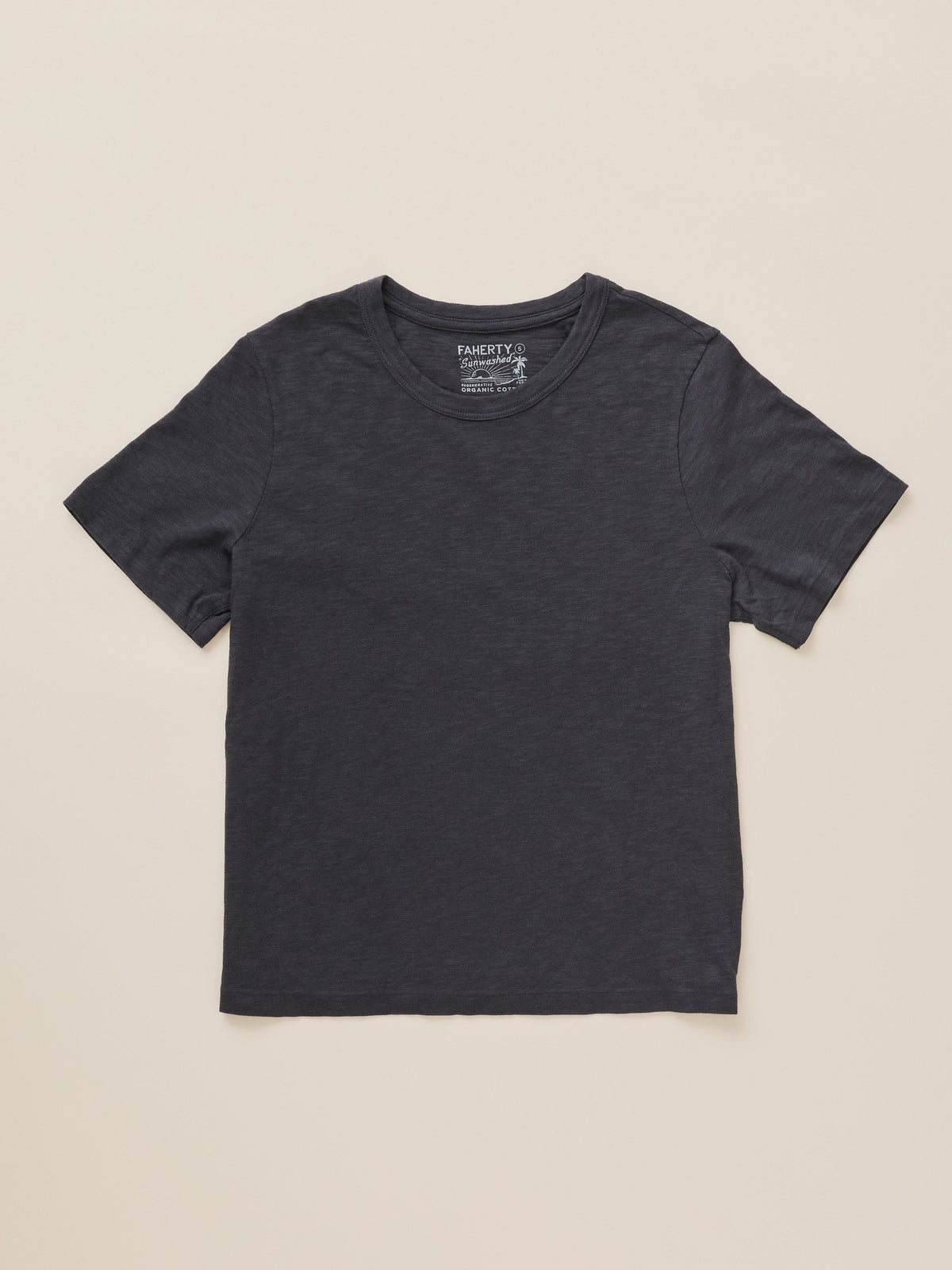 Sunwashed Regenerative Tee - Washed Black