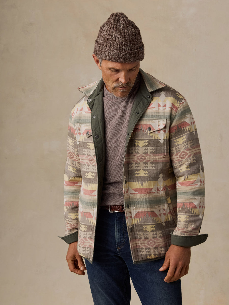 Thunder Voice Eagle Reversible Bondi Jacket - Pinyon Ridge Green