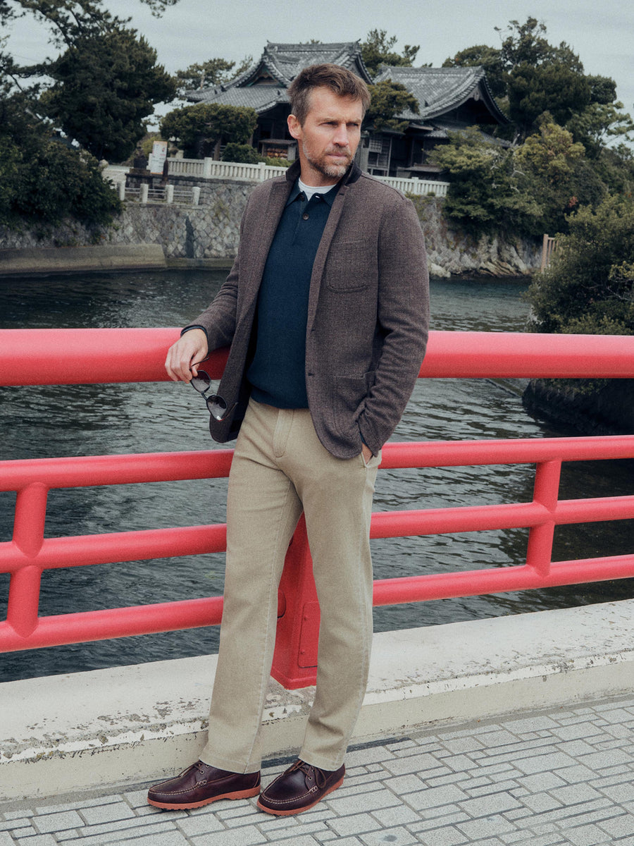 Inlet Knit Tweed Blazer - Woodland Herringbone