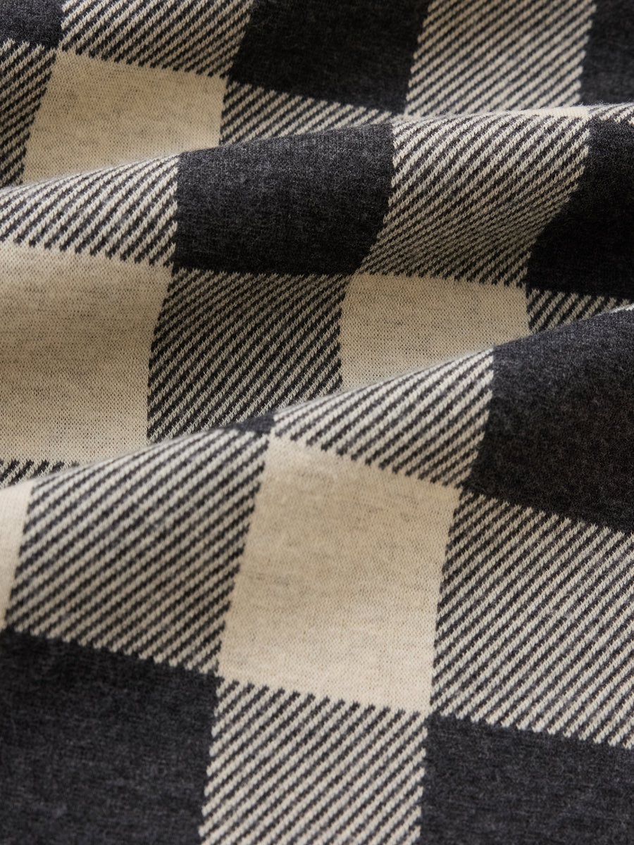 Legend High Pile Fleece Blanket- Black White Buffalo