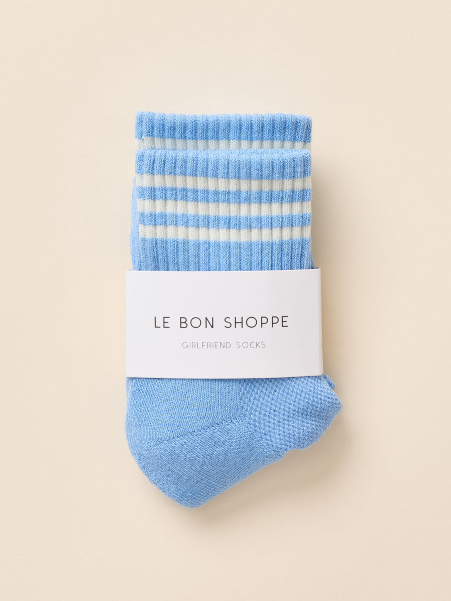 Le Bon Shoppe Girlfriend Socks - Parisian Blue