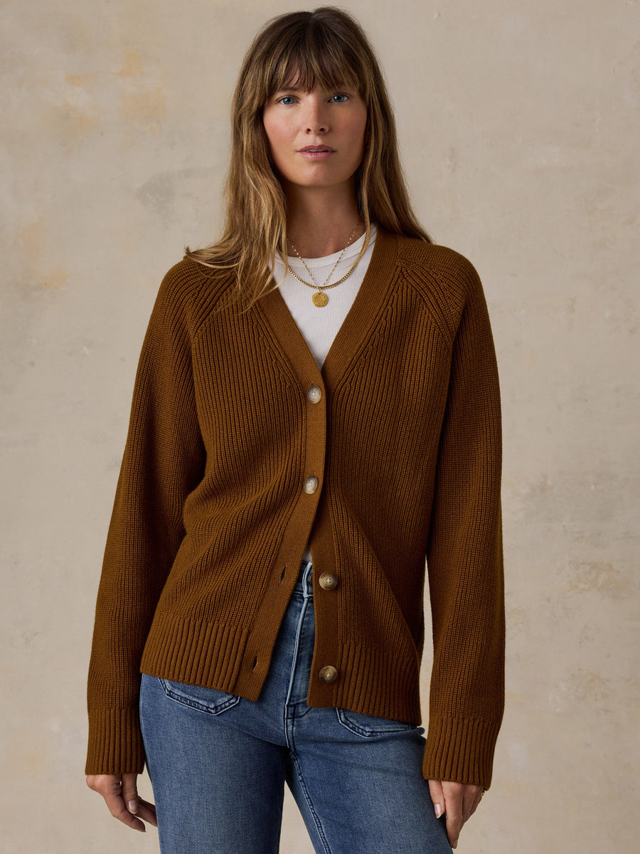 Northshore Cardigan - Toasted Sun