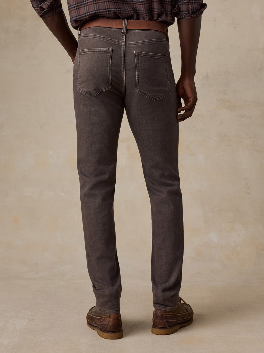 Stretch Terry 5-Pocket Pant - Coast Brown