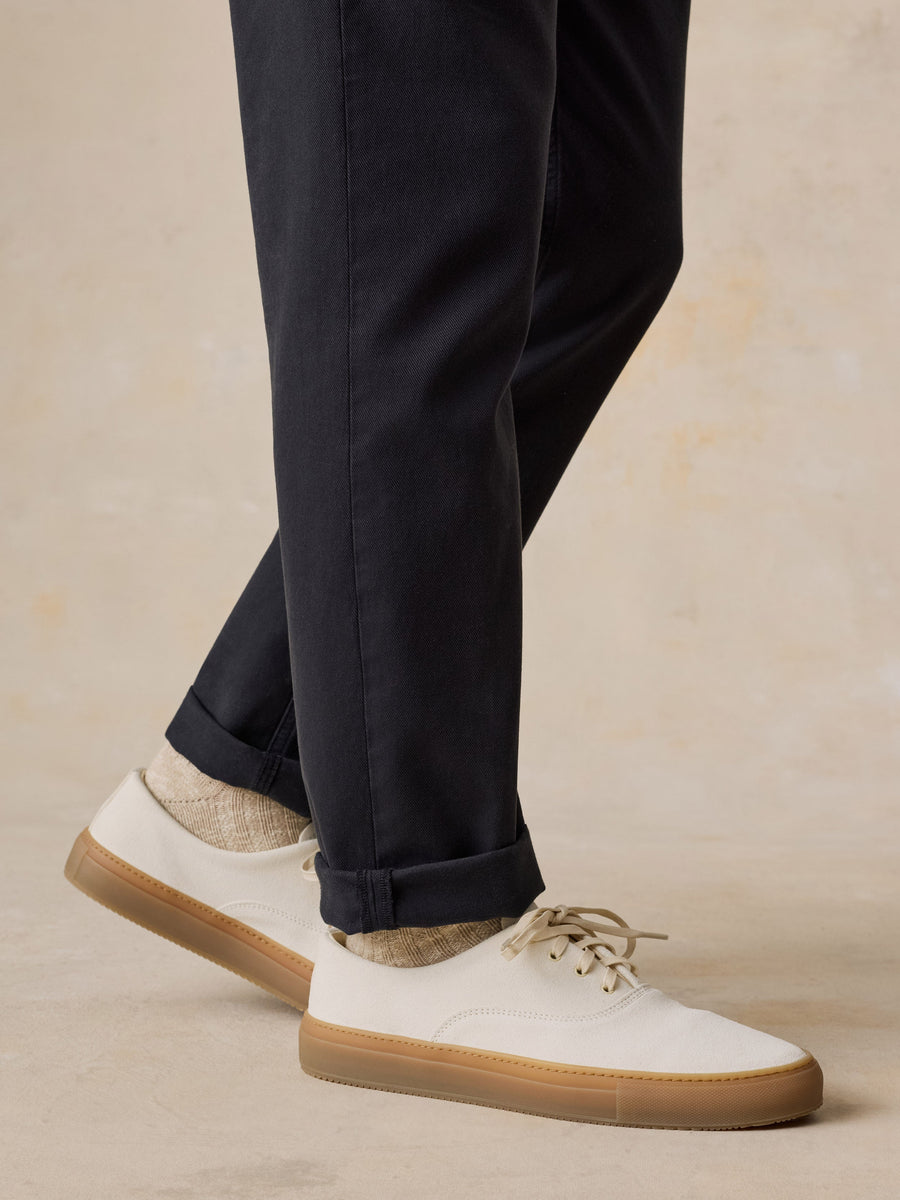 Faherty X Opie Way Deck Sneaker - Off White
