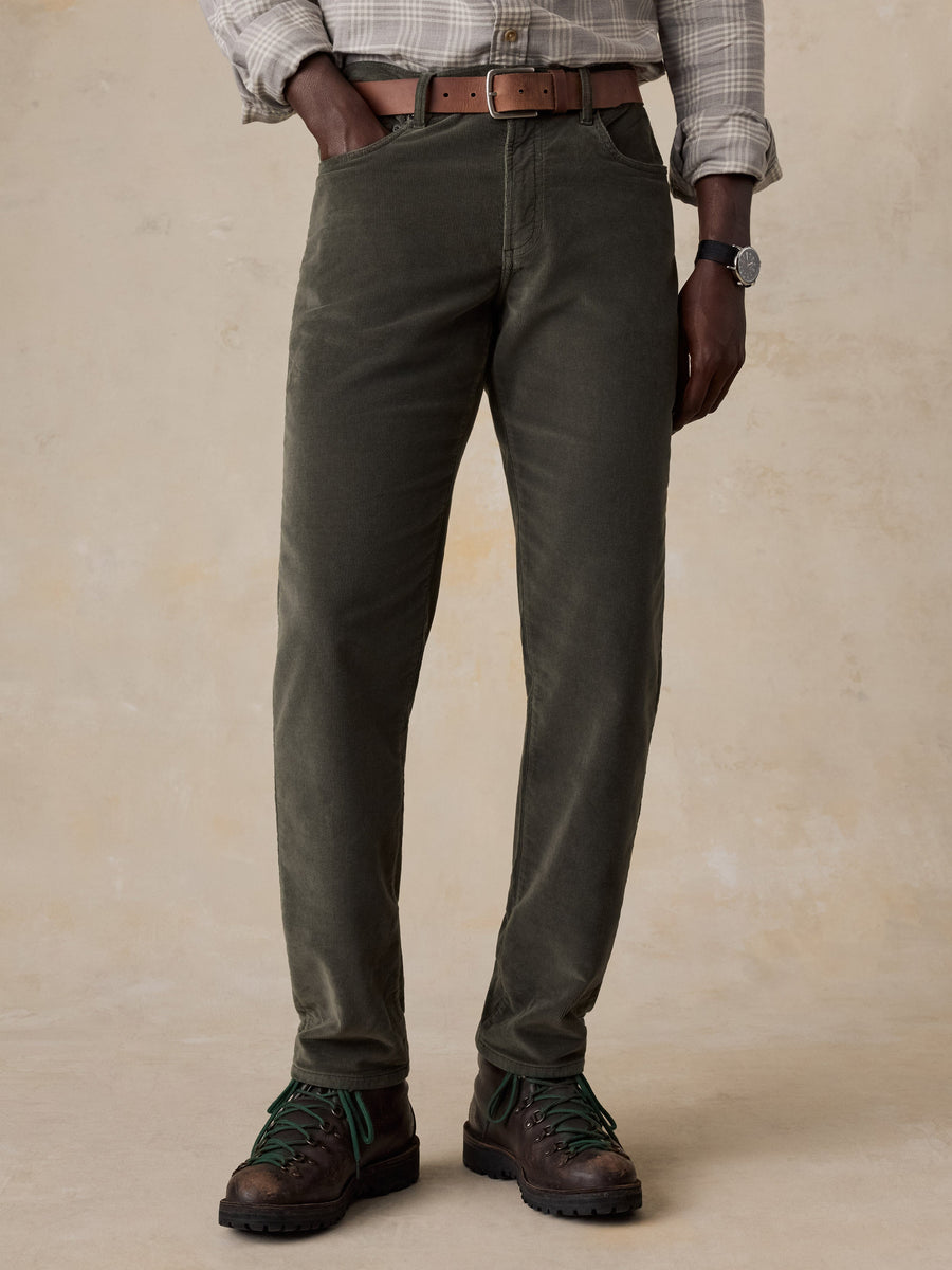 Stretch Terry Corduroy 5-Pocket Pant - Mountain Forest
