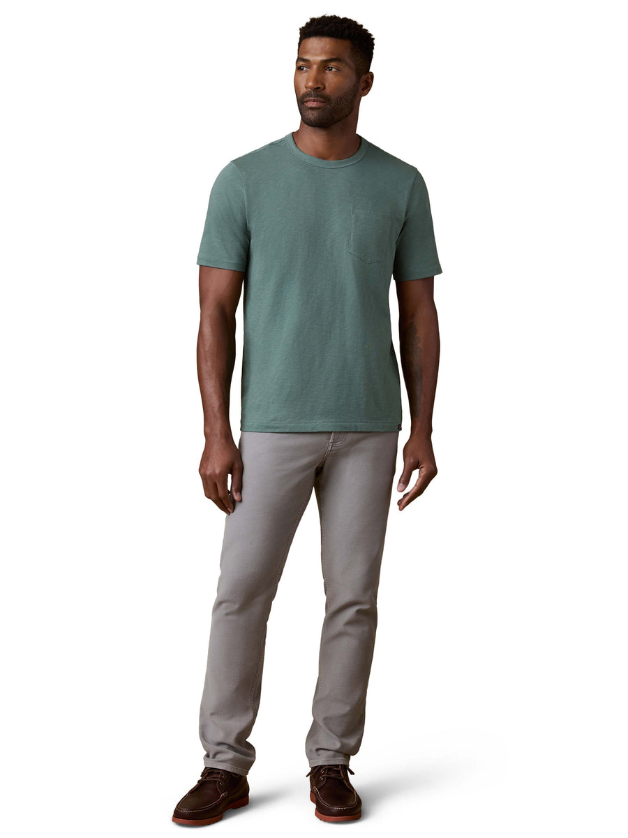 Sunwashed Regenerative Pocket Tee - Island Spruce