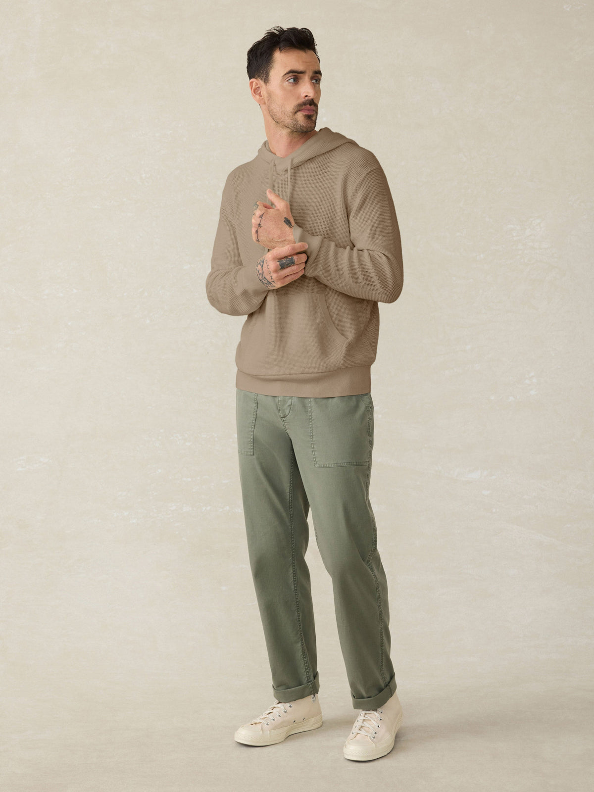 Sunwashed Sweater Hoodie - Natural