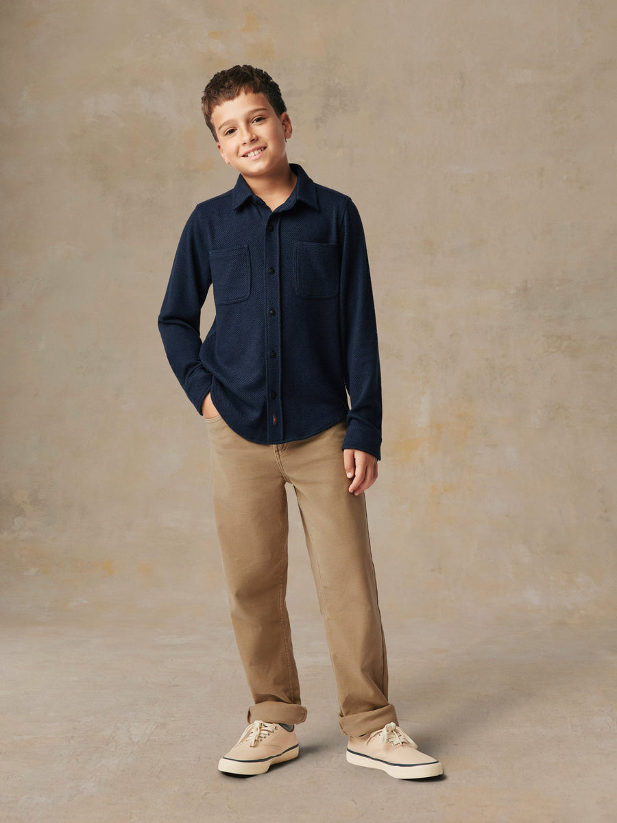 Big Kids Legend Sweater Shirt - Navy Twill