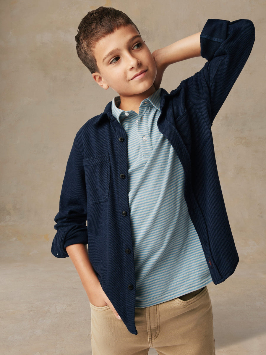 Big Kids Legend Sweater Shirt - Navy Twill