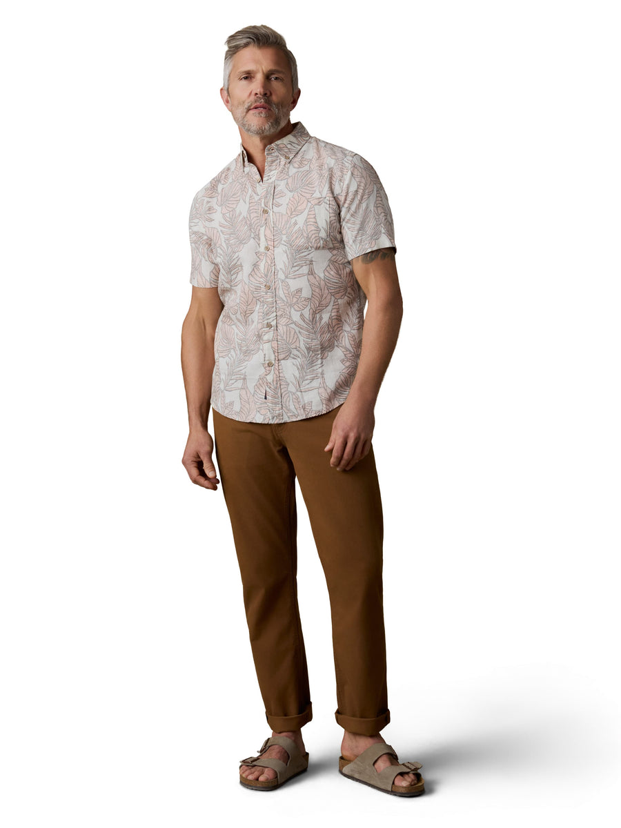 Short-Sleeve Breeze Shirt - Coral Pond Leaves